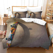 3D Pexels Sports Colorful Cool Skateboard Quilt Cover Set Bedding Set Duvet Cover Pillowcases LXL- Jess Art Decoration