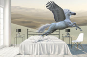 3D White Pegasus Wall Mural Wallpaper 59- Jess Art Decoration