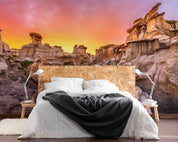 3D Canyon Rock Sunset Landscape Wall Mural Wallpaper GD 477- Jess Art Decoration