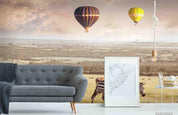 3D Hot Air Balloon Landscape Wall Mural Wallpaper LQH 513- Jess Art Decoration