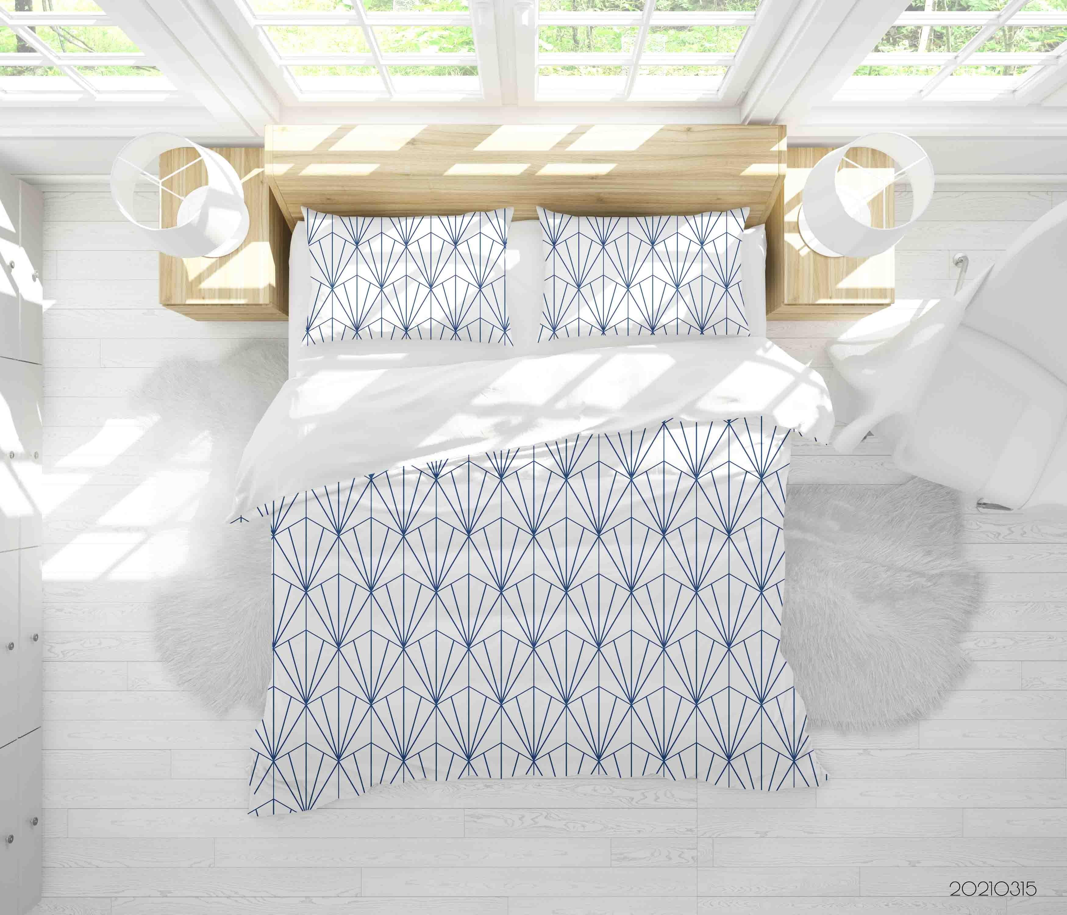 3D Abstract Geometric Art Decoration Quilt Cover Set Bedding Set Duvet Cover Pillowcases 219- Jess Art Decoration