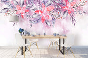 3D pink flowers background wall mural wallpaper 41- Jess Art Decoration