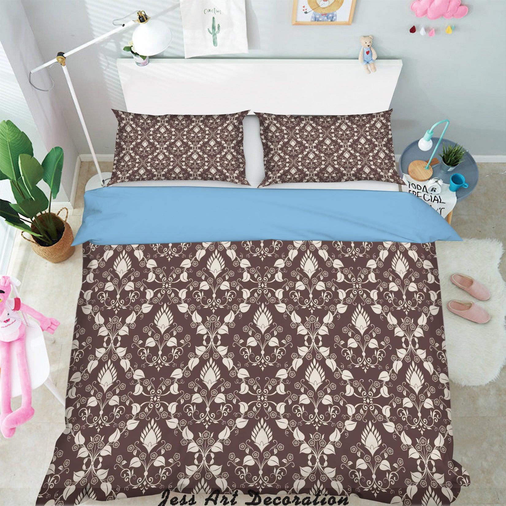 3D White Decorative Pattern Quilt Cover Set Bedding Set Pillowcases 175- Jess Art Decoration