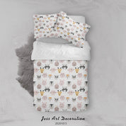 3D Cartoon Animal Foxs Cats Pattern Quilt Cover Set Bedding Set Duvet Cover Pillowcases WJ 9589- Jess Art Decoration