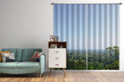 3D Sky Green Forest Landscape Curtains and Drapes LQH 211- Jess Art Decoration