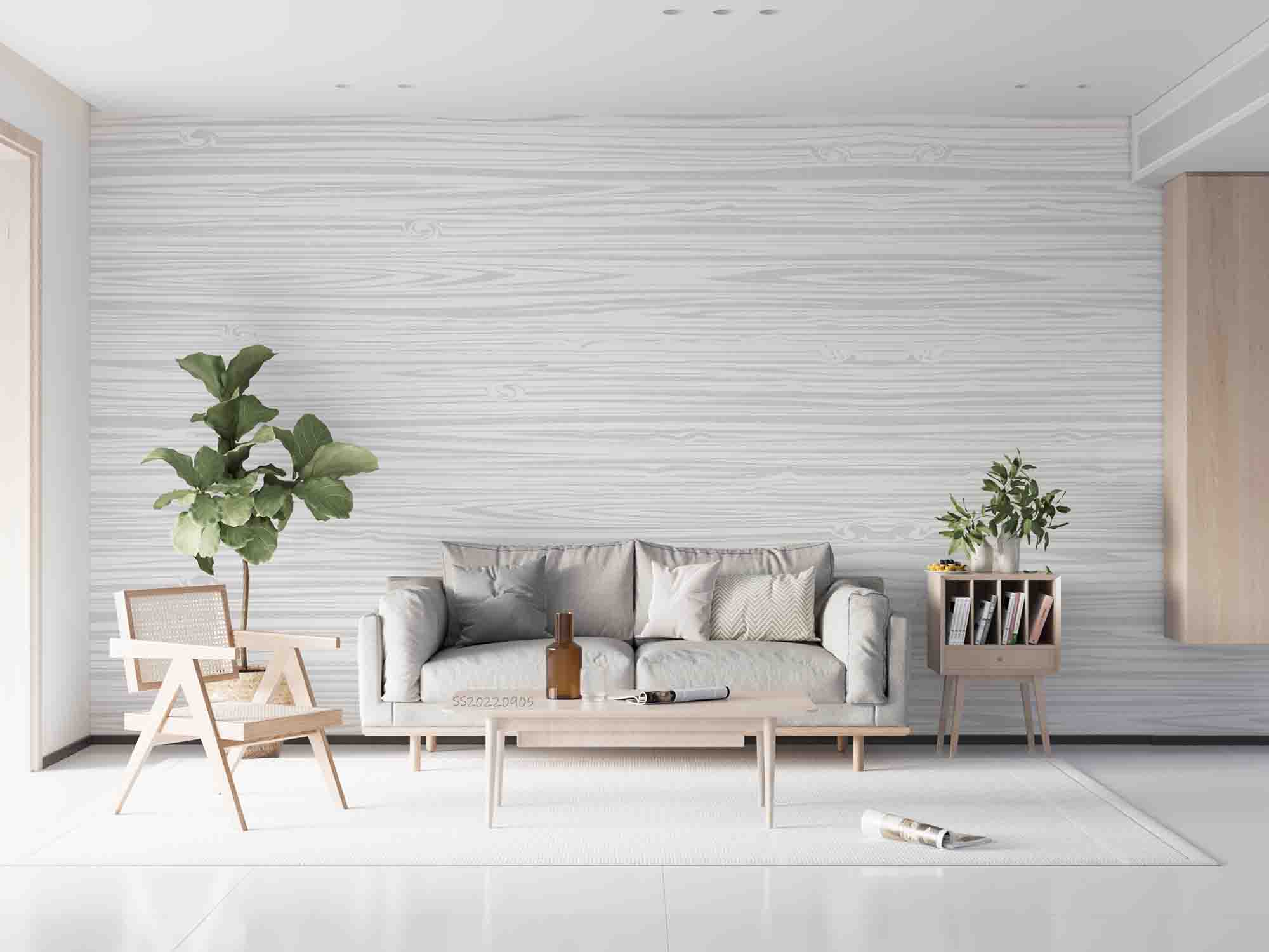 3D Vintage White Wooden Board Texture Wall Mural Wallpaper GD 2620- Jess Art Decoration