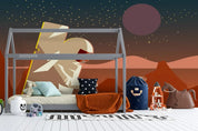 3D Cartoon Planet Astronaut Wall Mural Wallpaper WJ 1510- Jess Art Decoration