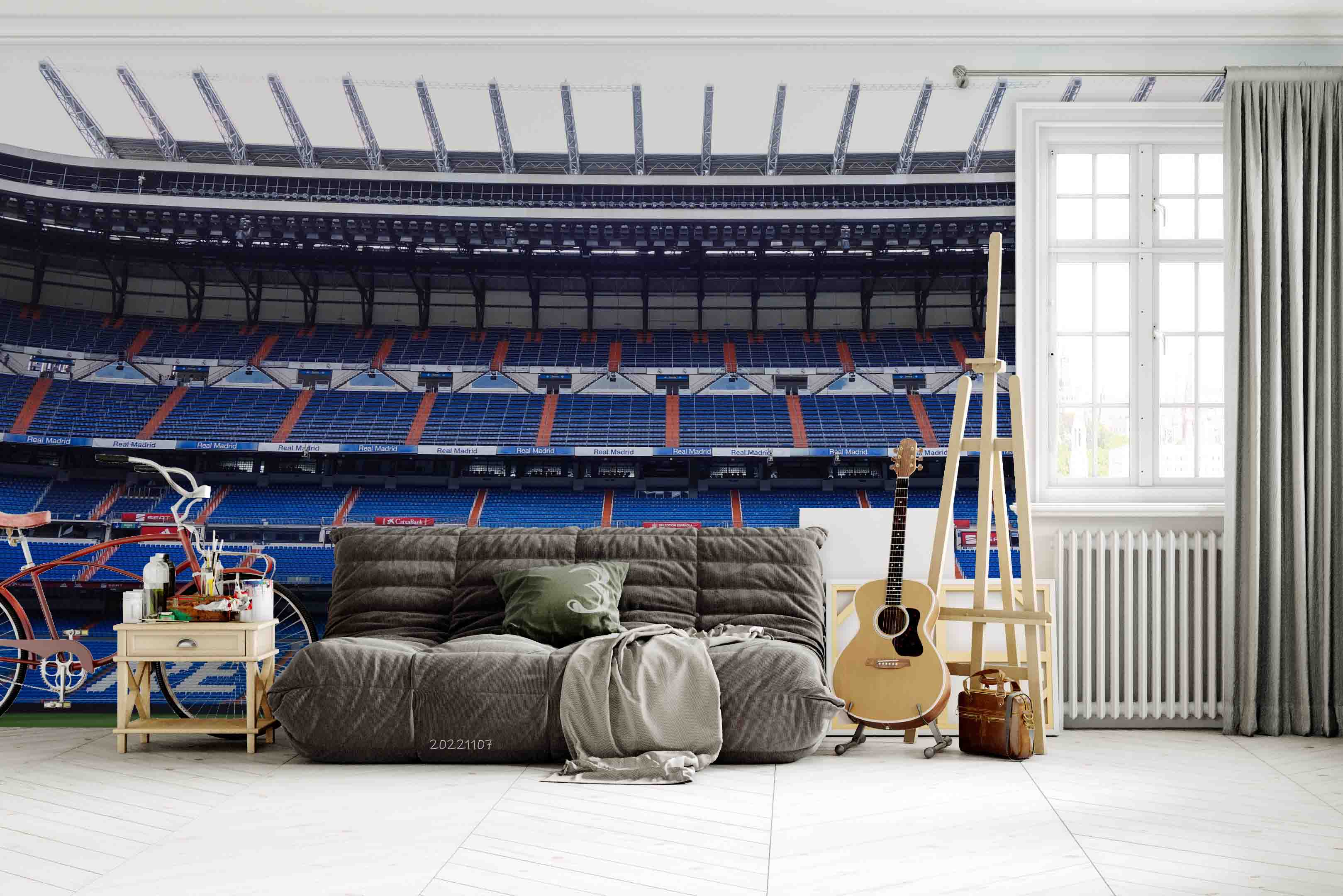 3D Estadio Santiago Bernabéu Wall Mural Wallpaper GD 68- Jess Art Decoration