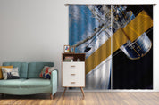3D Satellite Earth Space Curtains and Drapes GD 319- Jess Art Decoration