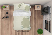 3D Abstract Light Green Quilt Cover Set Bedding Set Duvet Cover Pillowcases LXL- Jess Art Decoration