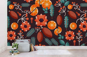 3D Color Cartoon Flowers Fruits Wall Mural Wallpaper 54- Jess Art Decoration