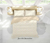 3D Yellow Triangle Quilt Cover Set Bedding Set Duvet Cover Pillowcases SF15- Jess Art Decoration