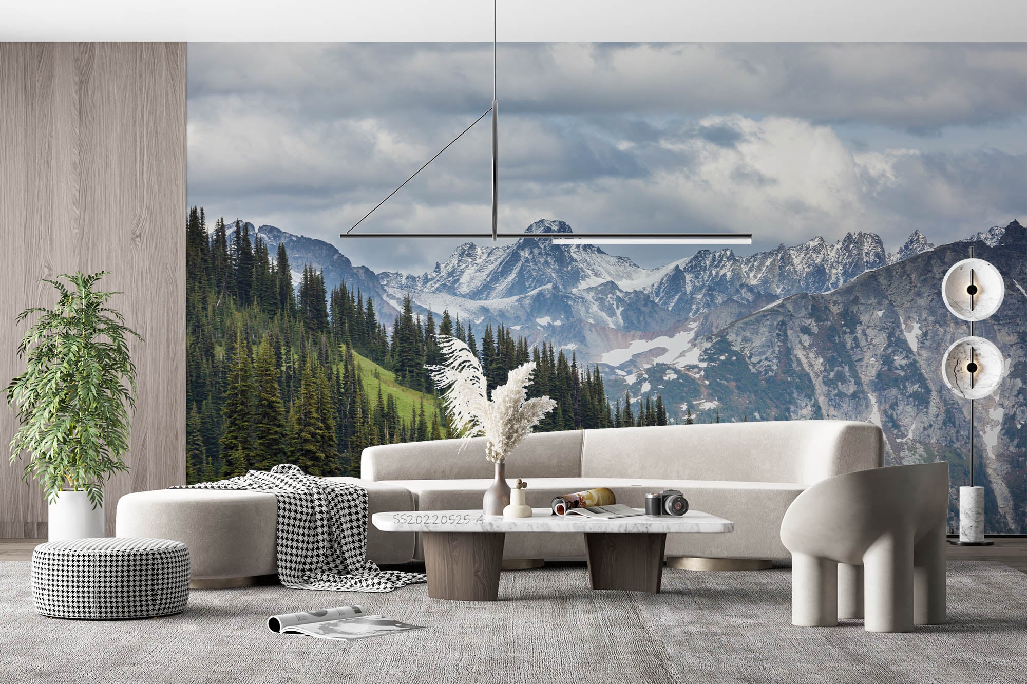 3D Snow Mountain Peak Forest Landscape Wall Mural Wallpaper GD 637- Jess Art Decoration