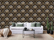 3D Metallic Pattern Effect Wall Mural Wallpaper   6- Jess Art Decoration