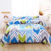 3D Abstract Blue Geometry Quilt Cover Set Bedding Set Duvet Cover Pillowcases 520- Jess Art Decoration