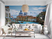 3D Europe City Building Canal Ship Wall Mural Wallpaper GD 3179- Jess Art Decoration