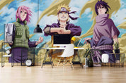 3D Ninja Character Trio anime ninja character trio mural wall mural wallpaper for teen room