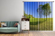 3D Countryside Meadow Woods Curtains and Drapes GD 427- Jess Art Decoration