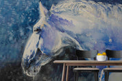 Steed Avatar Watercolor Contemporary Wallpaper contemporary street art wall mural for creative room or feature wall