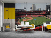 3D Busch Stadium St.Louis Wall Mural Wallpaper GD 1550- Jess Art Decoration