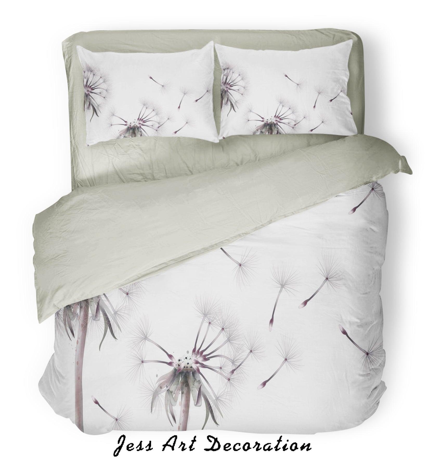 3D Dandelion Quilt Cover Set Bedding Set Pillowcases  60- Jess Art Decoration
