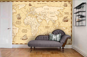 3D Old World Map Wall Mural Wallpaper 24- Jess Art Decoration