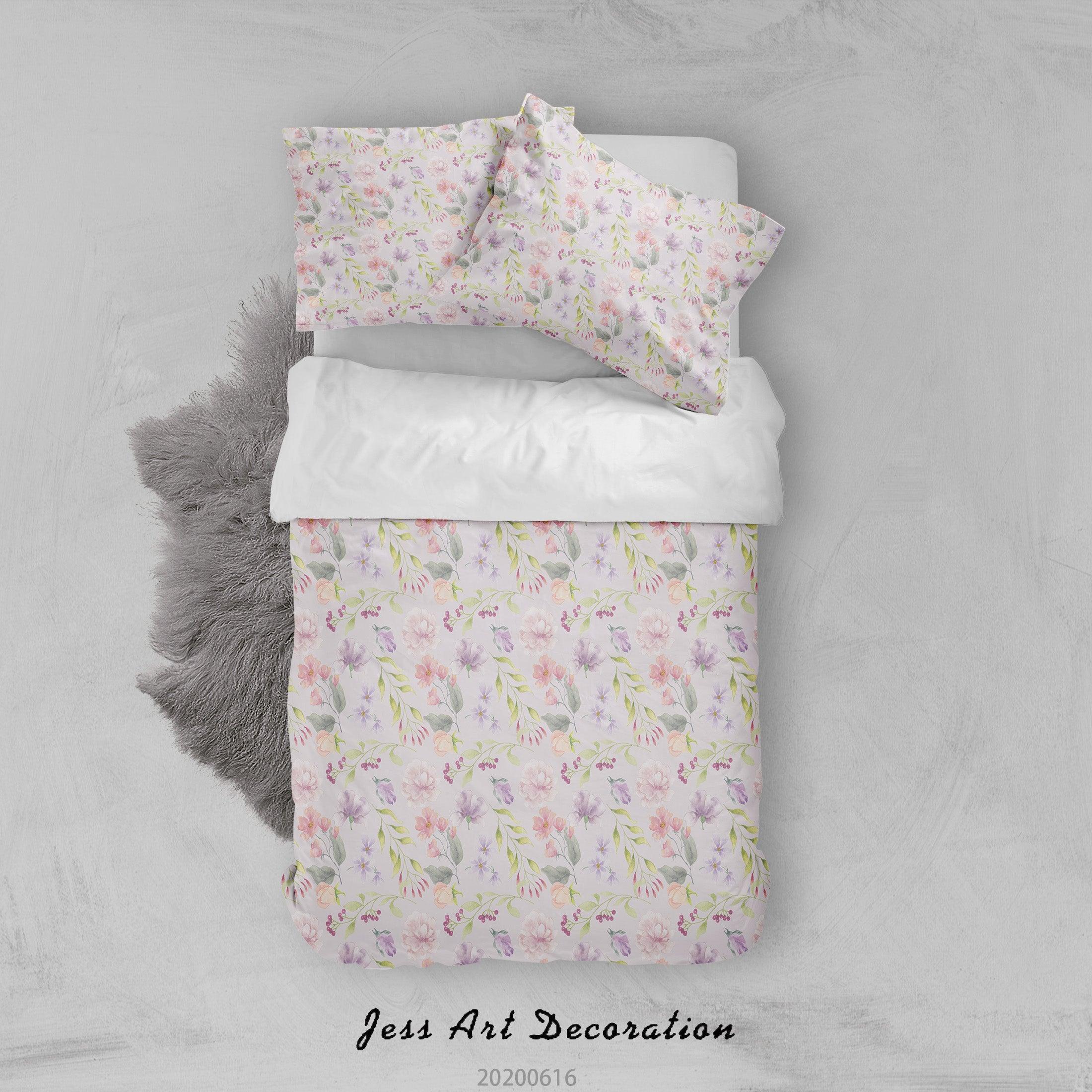 3D Floral Flowers Quilt Cover Set Bedding Set Duvet Cover Pillowcases SF16- Jess Art Decoration