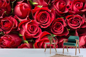3D Red Rose Floral Wall Mural Wallpaper LQH 51- Jess Art Decoration