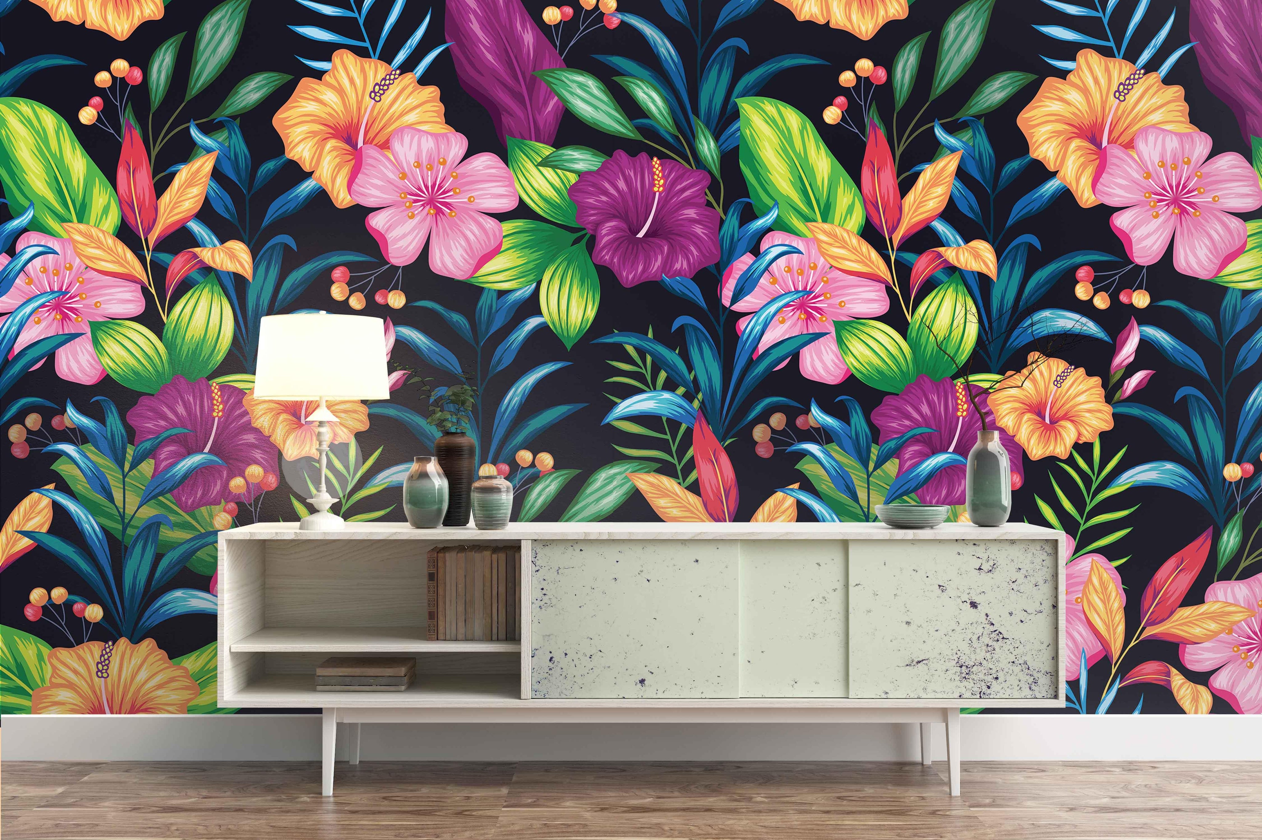 3D Watercolor Morning Glory Wall Mural Wallpaper 29- Jess Art Decoration