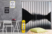 3D Landscape Mountain Snow River Curtains and Drapes GD 4207- Jess Art Decoration