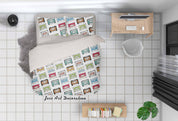 3D Hand Drawn Color Tape Quilt Cover Set Bedding Set Duvet Cover Pillowcases 4- Jess Art Decoration