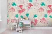 3D Watercolor Flower Pattern Wall Mural Wallpaper A218 LQH- Jess Art Decoration