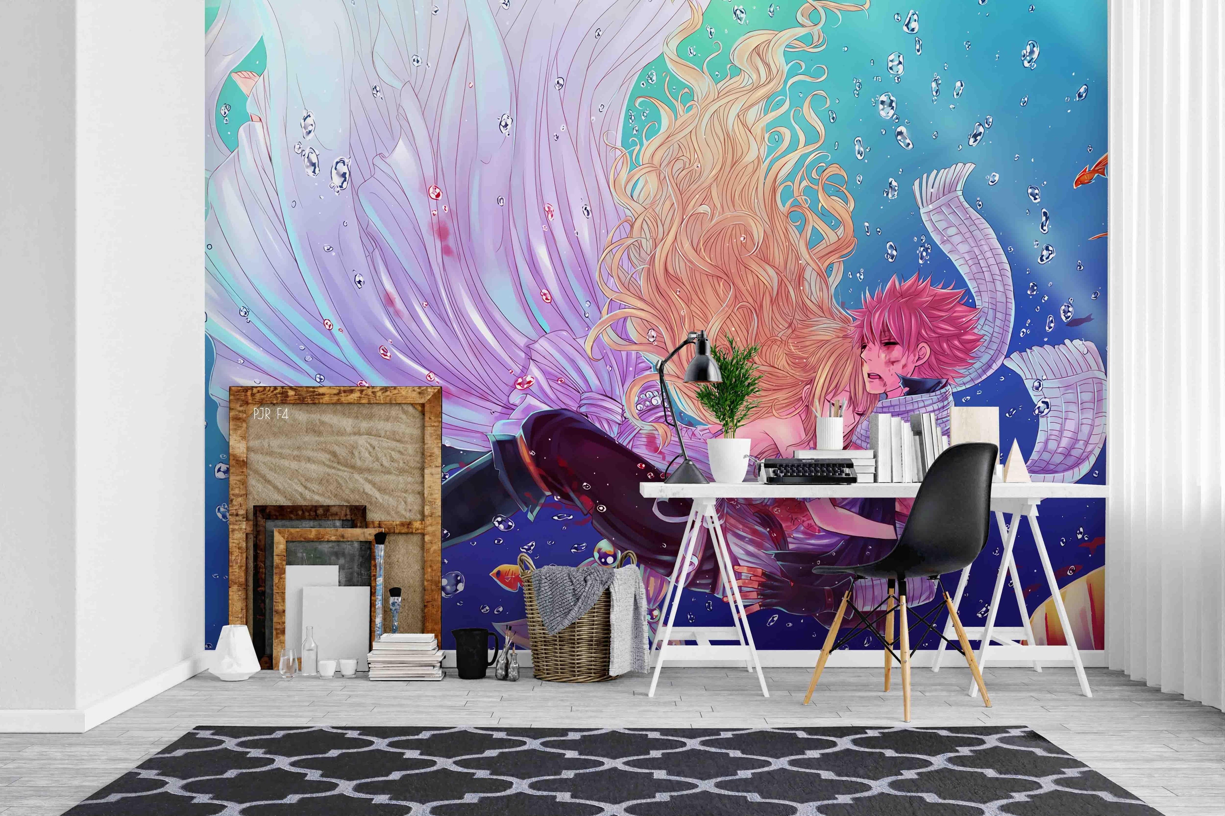 3D Cartoon Girl Boy Lover Wall Mural Wallpaper WJ 5157- Jess Art Decoration