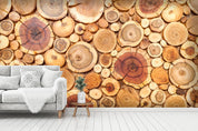 3D annual rings wood wall mural wallpaper 41- Jess Art Decoration