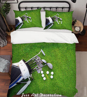 3D Golf Course Quilt Cover Set Bedding Set Duvet Cover Pillowcases LXL 9- Jess Art Decoration