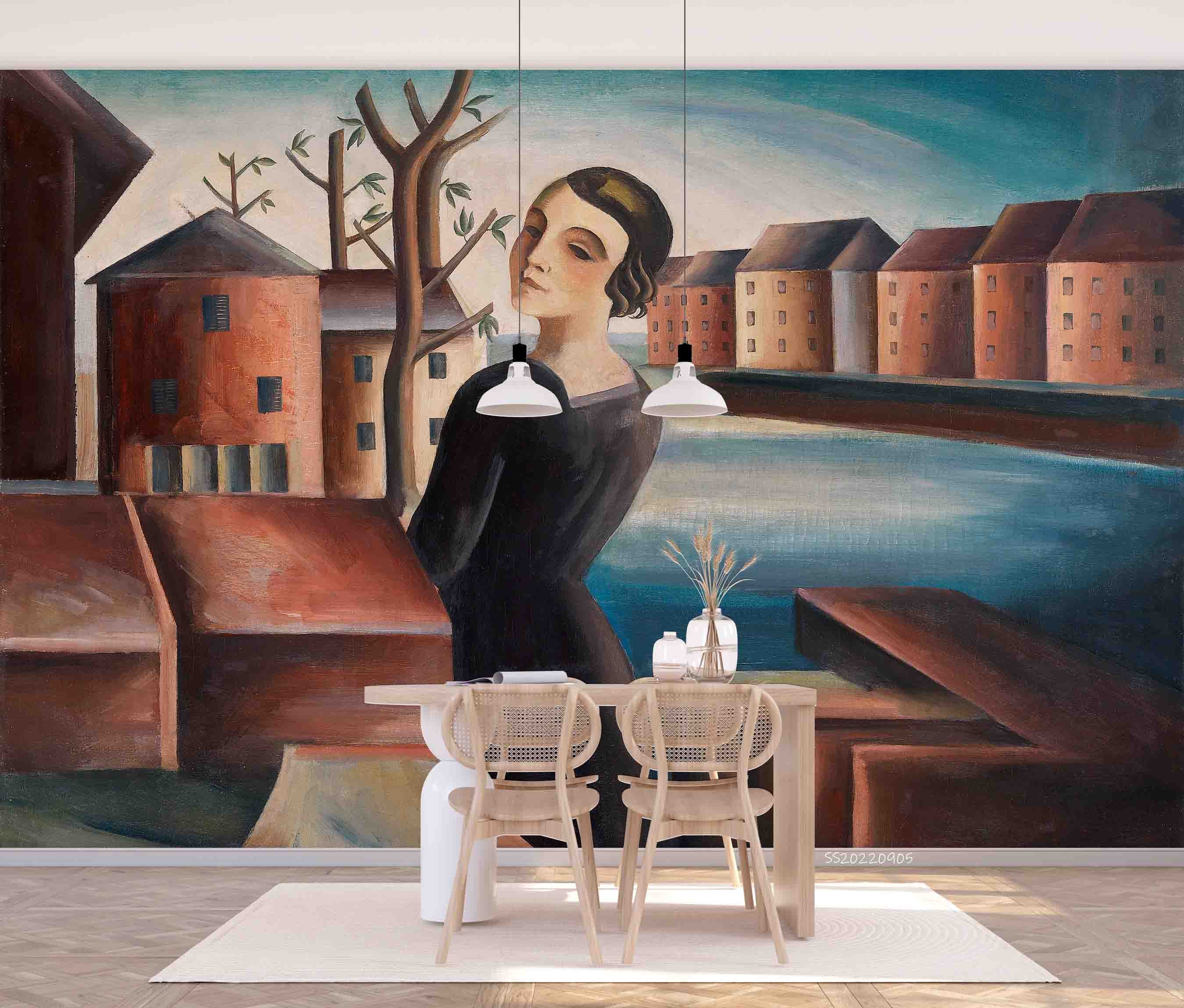 3D Vintage Oil Painting Background Wall Mural Wallpaper GD 2582- Jess Art Decoration