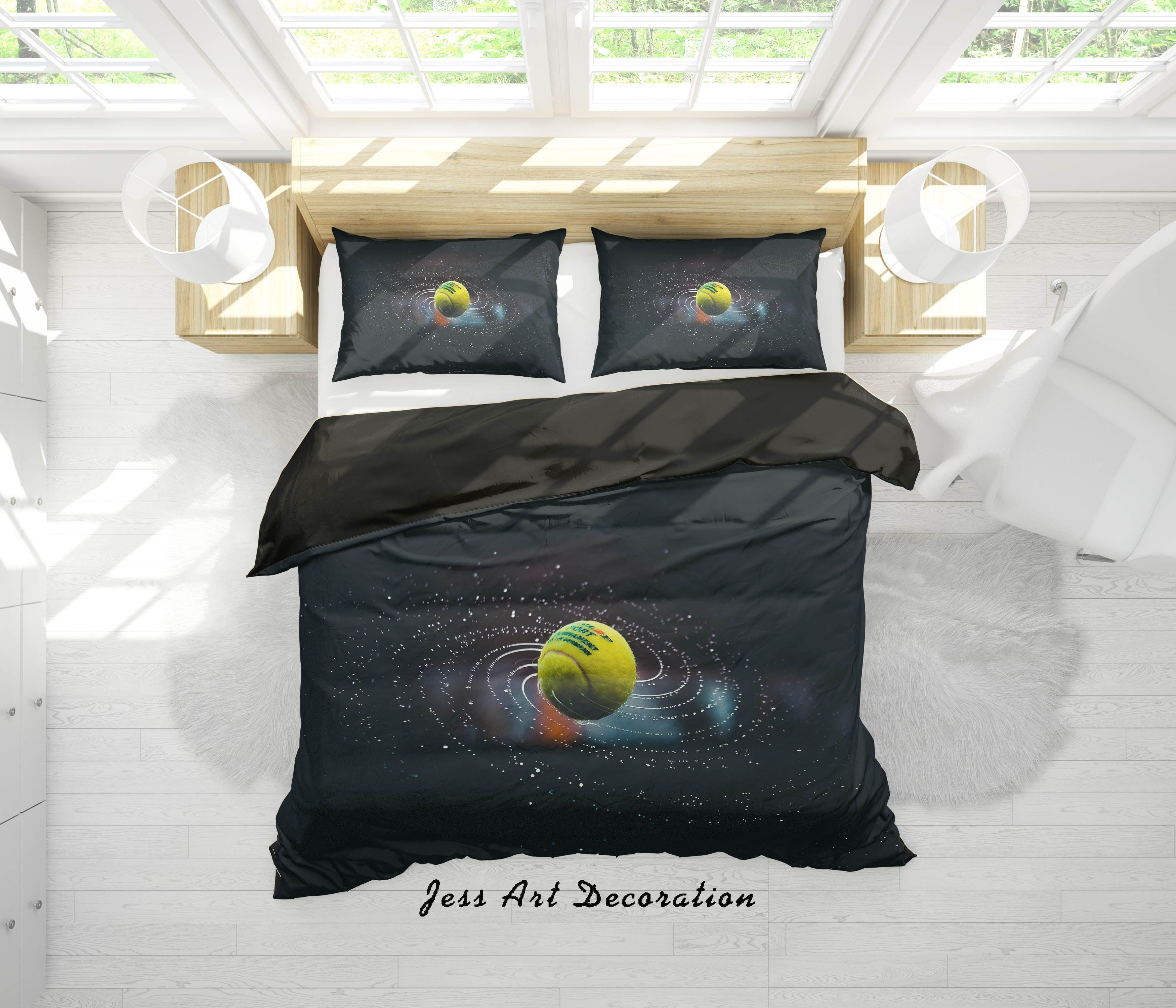 3D Tennis Sports Quilt Cover Set Bedding Set Duvet Cover Pillowcases A126 LQH- Jess Art Decoration