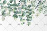 3D Watercolor Green Leaves Wall Mural Wallpaper 244- Jess Art Decoration