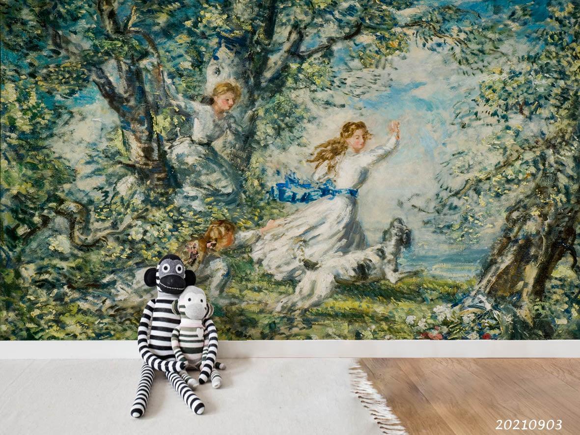 3D Landscape Oil Painting Wall Mural Wallpaper LQH 115- Jess Art Decoration