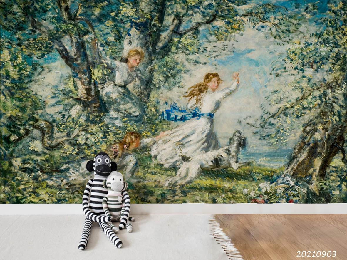 3D Landscape Oil Painting Wall Mural Wallpaper LQH 115- Jess Art Decoration