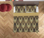 3D Hand Drawn Golden Feather Quilt Cover Set Bedding Set Duvet Cover Pillowcases 290- Jess Art Decoration