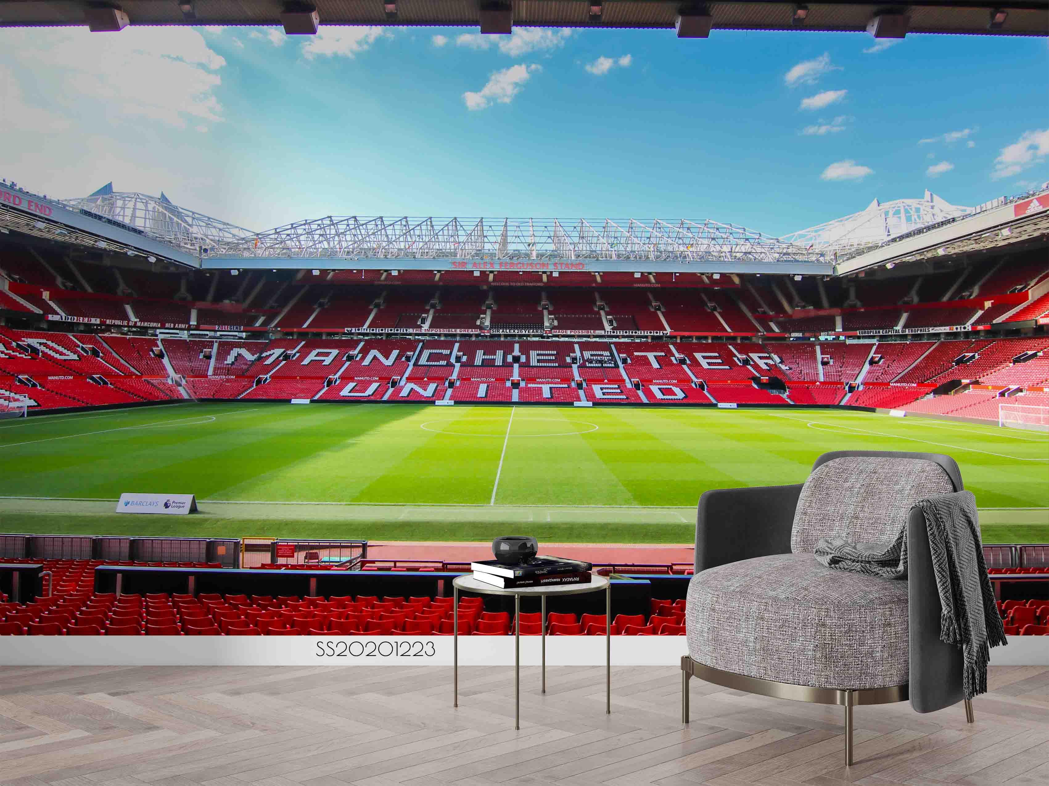 3D Football Stadium Wall Mural Wallpaper LQH 84- Jess Art Decoration