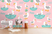 3D Duck Water Wavy Wall Mural Wallpaper 9- Jess Art Decoration