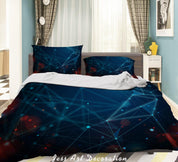 3D Abstract Geometry Line Quilt Cover Set Bedding Set Duvet Cover Pillowcases 144- Jess Art Decoration
