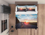 3D Dirt Bike Blue Sky Sunshine Quilt Cover Set Bedding Set Pillowcases A2020 LQH- Jess Art Decoration
