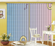 3D Abstract Geometric Pattern Curtains and Drapes LQH 442- Jess Art Decoration
