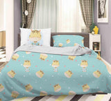 3D Blue Giraffe Reading Book Star Quilt Cover Set Bedding Set Pillowcases 56- Jess Art Decoration