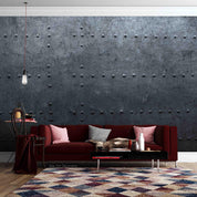 3D Grey Metal Willow Wall Mural Wallpaper GD 2748- Jess Art Decoration