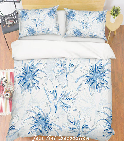 3D Colored Flowers Quilt Cover Set Bedding Set Pillowcases  10- Jess Art Decoration