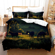 3D Forest Meadow Horse Quilt Cover Set Bedding Set Duvet Cover Pillowcases 216 LQH- Jess Art Decoration